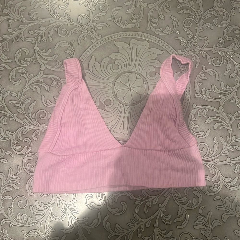 NWOT * Out From Under Pink Crop Top Size XS/S